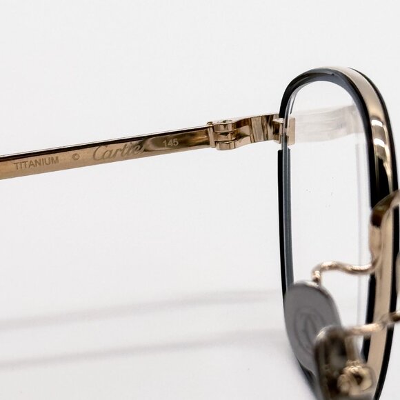 NEW CARTIER CT0260O 005 UNISEX GOLD/BLACK CARTIER EYEGLASSES - Picture 8 of 10